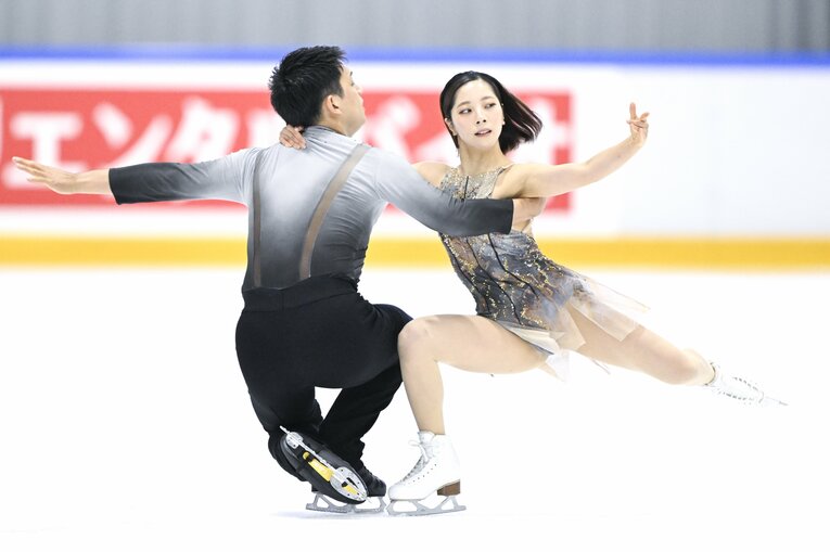 今季の国際大会初戦となった木下グループ杯フリーの演技　©Asami Enomoto