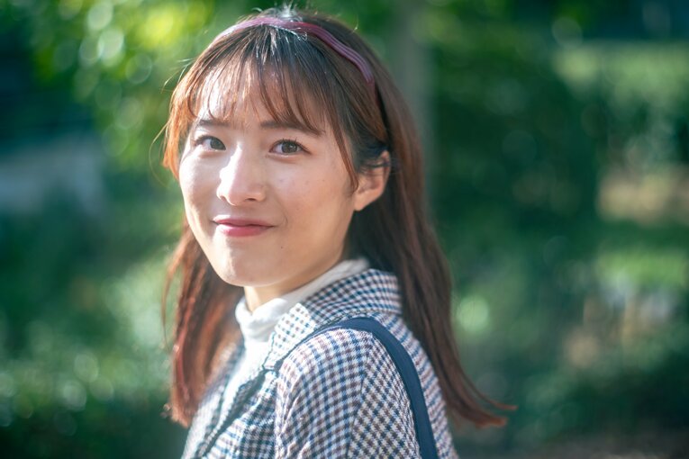 大阪芸大で学びながら、タレントとして松竹芸能に所属。二刀流ランナーとして注目を集める北川星瑠（スワイプすると競技写真＋撮りおろしフォトをご覧になれます）　©Takuya Sugiyama