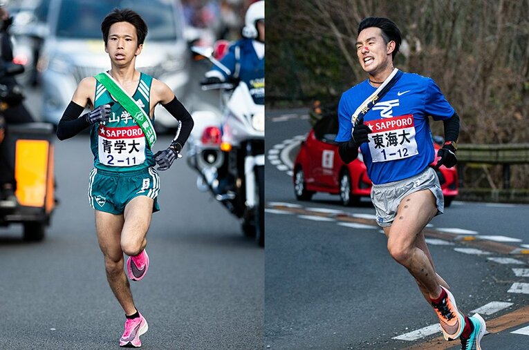 ともに前回大会で区間記録を打ち立てた吉田祐也（左）と館澤亨次。今回大会ではどんな記録が誕生するだろう ／ photograph by L:Yuki Suenaga R:Nanae Suzuki