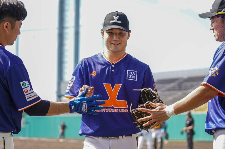 ブルージェイズとマイナー契約した金城朋弥 ／ photograph by Japan Winter League
