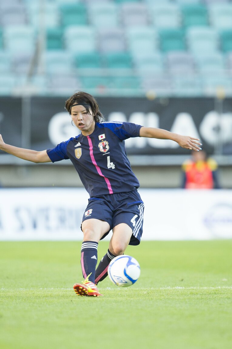 高校時代から恵まれた体格と高い技術で将来を期待されていた熊谷紗希（2012年）©︎JMPA