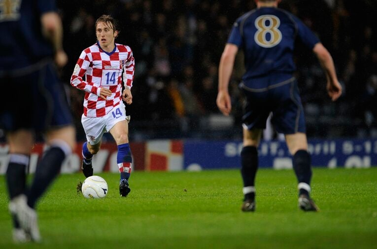 2008年のモドリッチ　©Takuya Sugiyama