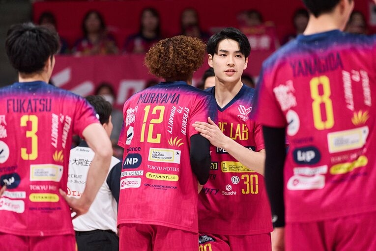 将来を期待される川野琢磨。身長197cm、世界レベルに到達できるポテンシャルを秘めたアウトサイドヒッターだ　©︎SV.LEAGUE