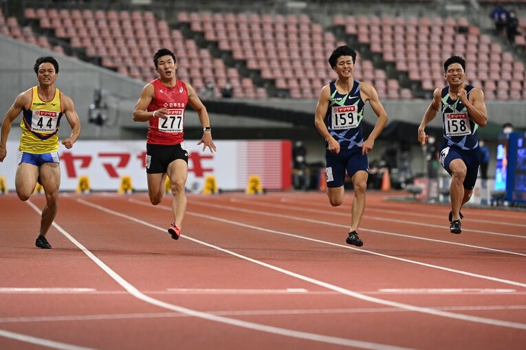 日本選手権　男子100m（2020年） (C)Asami Enomoto