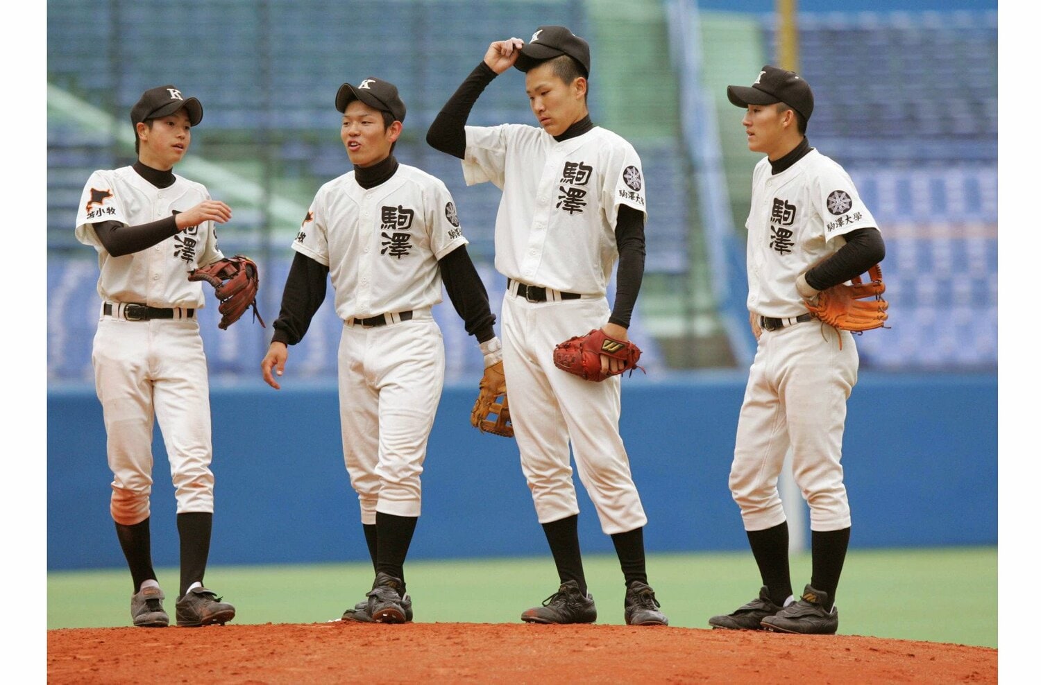 羽黒戦で失点し、悔しい表情を浮かべる高校1年の田中 ©︎Kyodo News