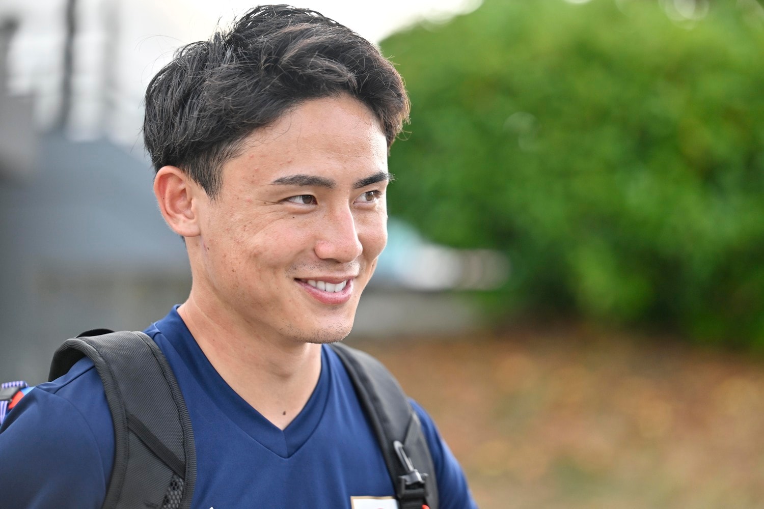 チーム合流直後の内野　©Takuya Nakachi/JMPA