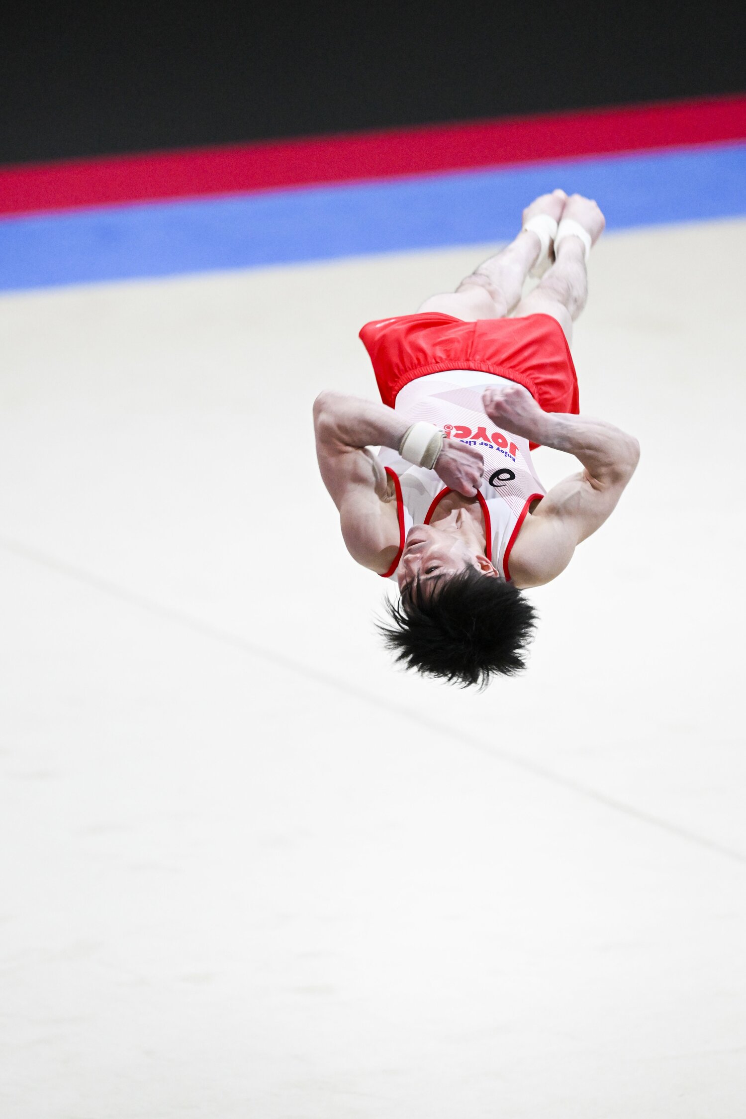 内村航平が「一番得意」と自負してきたゆかの演技 ©Asami Enomoto