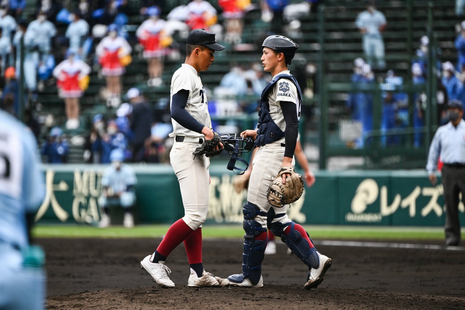 大阪桐蔭の前田ー松尾バッテリー ©Nanae Suzuki