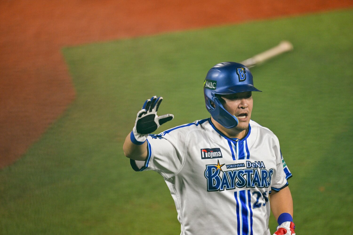 第6戦で先制本塁打を含む4打点をあげた筒香嘉智　©︎Nanae Suzuki