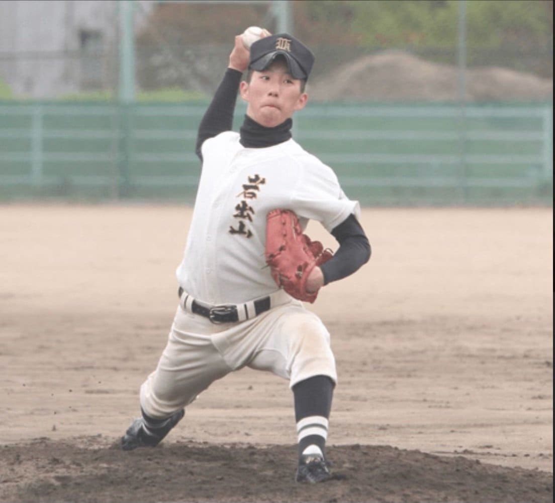 岩出山高時代の今野　写真提供=今野龍太選手後援会事務局