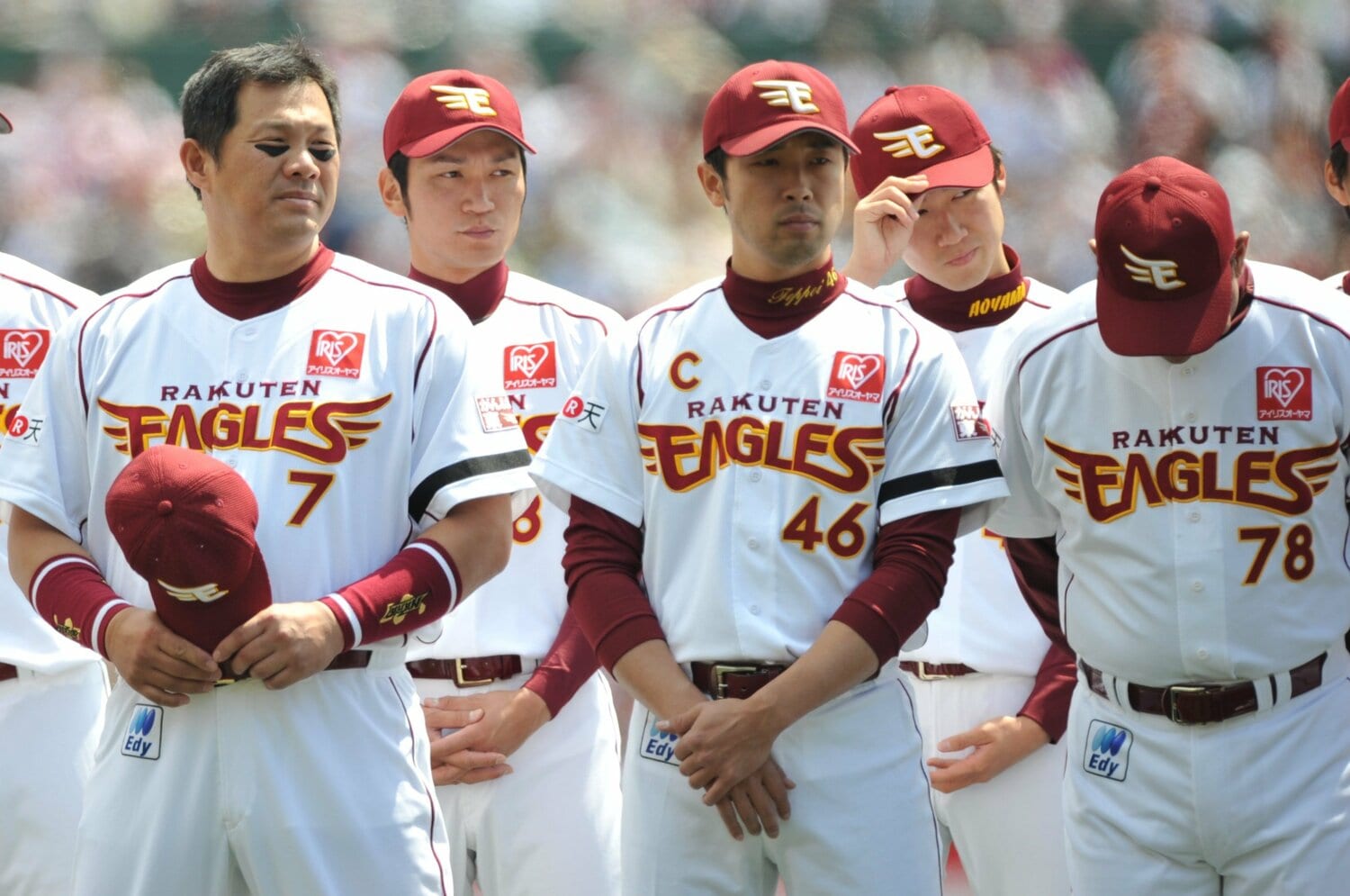 後にキャプテンを務めるなど、楽天にとって、鉄平は欠かせない一員となった　©Hideki Sugiyama