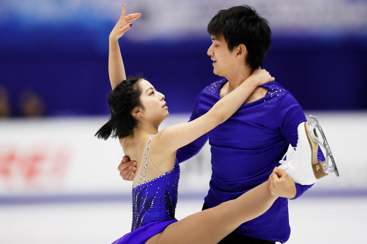 結成1年目、2019年のNHK杯フリーの実際の演技　©AFLO