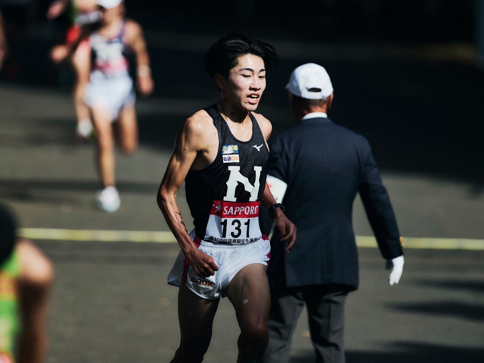 今年の予選会で全体42位と好走した中澤　photograph by Yuki Suenaga