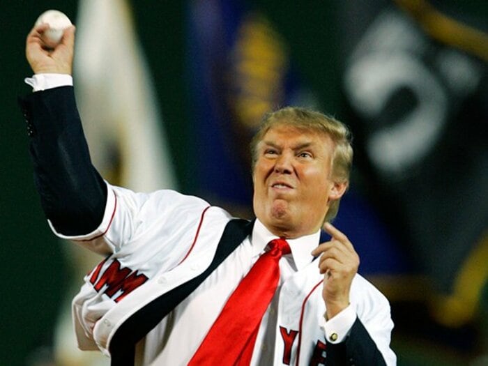 大リーガーはトランプに物申さず?米プロスポーツ界と、政治的発言。<Number Web> photograph by AFLO
