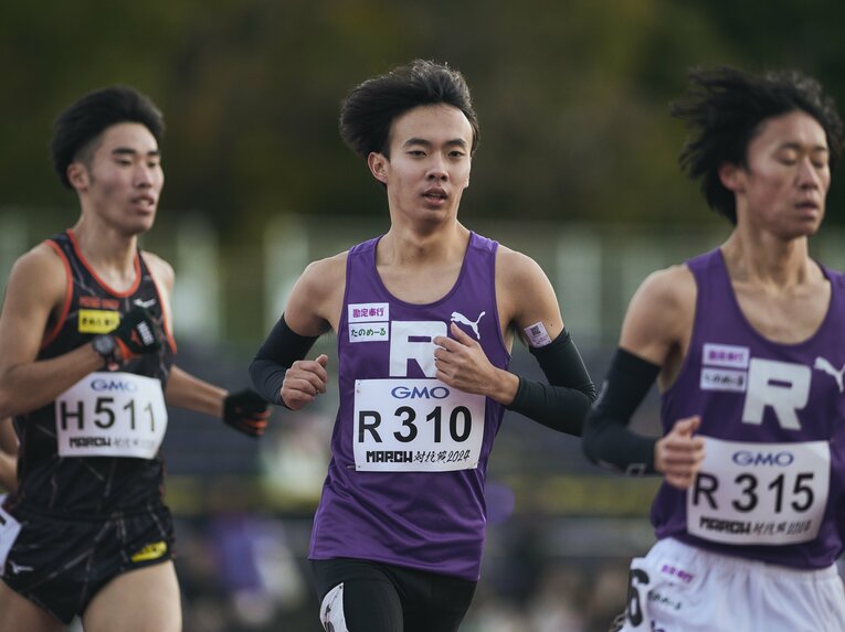 MARCH対抗戦1組、立教大からは瀬川航平（2年、310番）と本宮慶尚（1年、315番）が登場　©Yuki Suenaga
