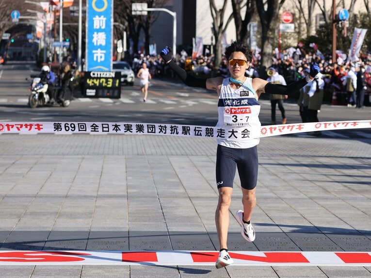 今季のニューイヤー駅伝で優勝した旭化成。この10年で5度の優勝を誇る　©JIJI PRESS