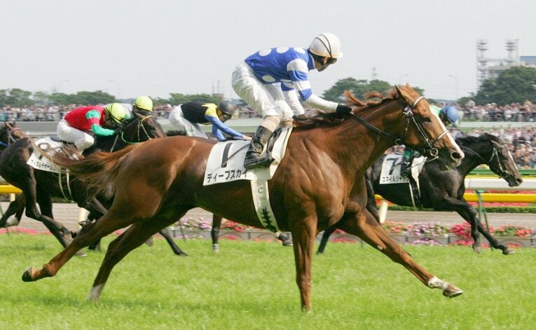 スマイルジャックが2着となった08年のダービー　©KYODO