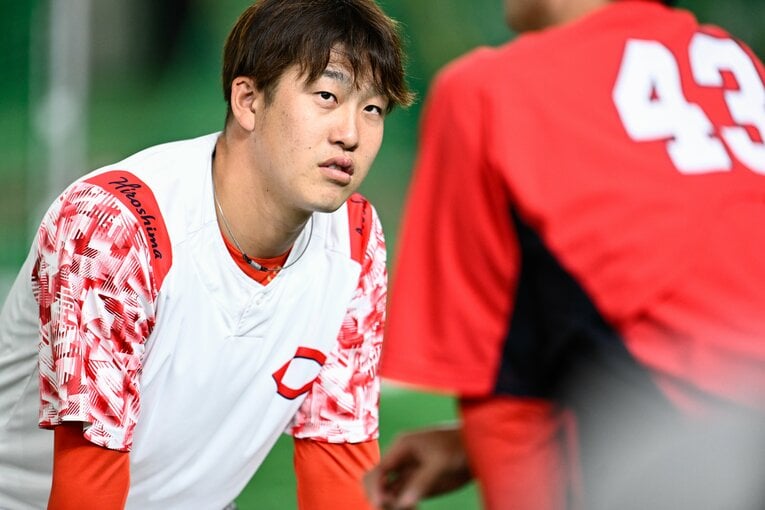 【気づけばカープ主力に…最新】2025年の小園　©Nanae Suzuki