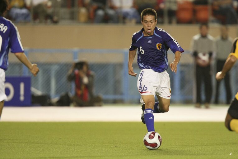 2007年6月の北京五輪予選、20歳の長友佑都　©Toshiya Kondo