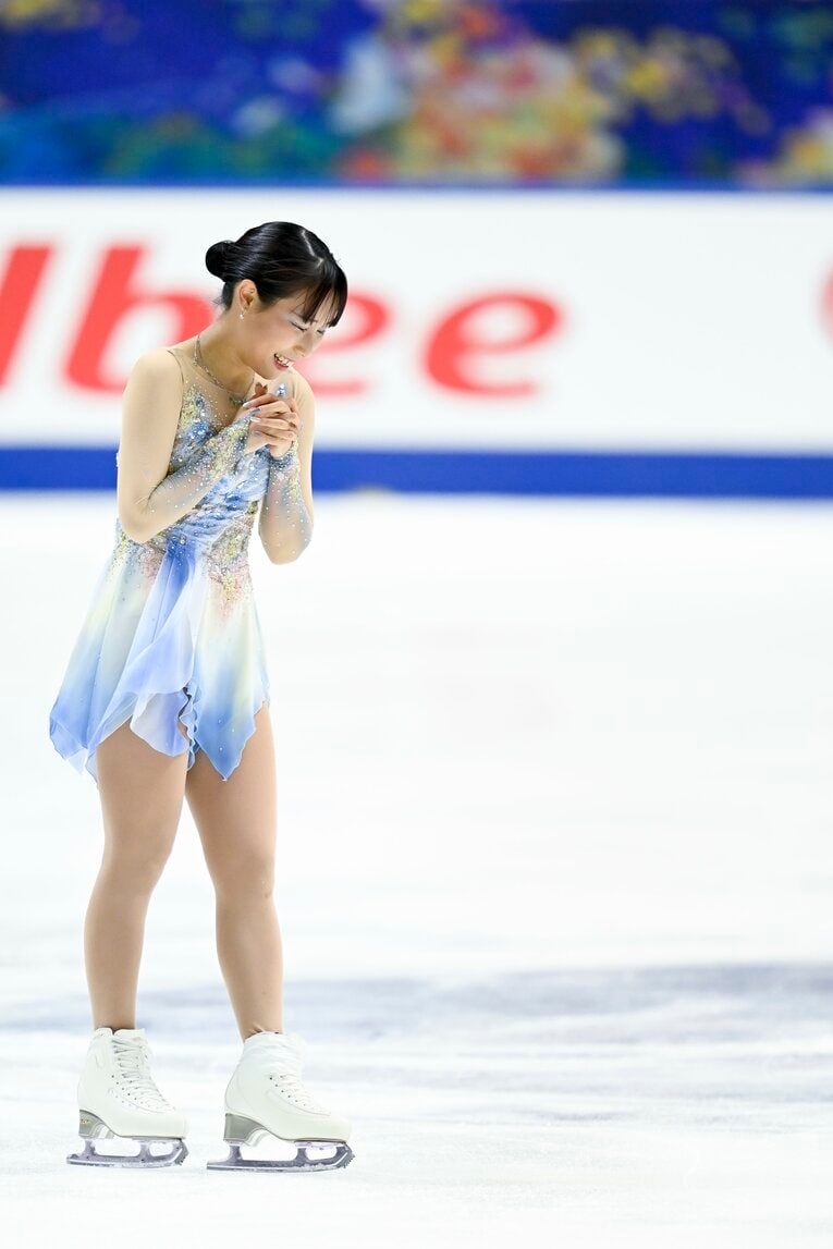 三原舞依のNHK杯フリーの演技　©Asami Enomoto