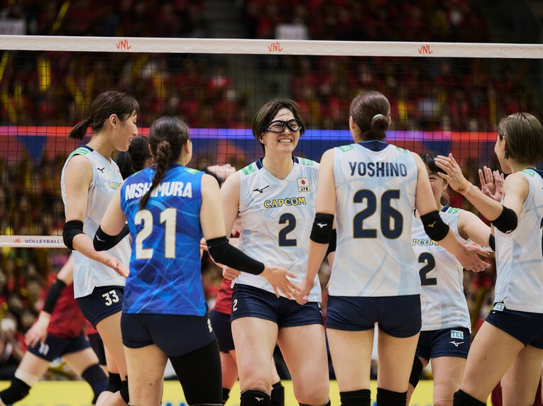 バレーボールネーションズリーグ 韓国戦　©︎Yuki Suenaga