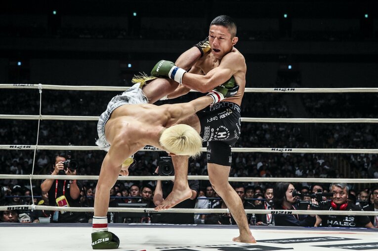 【アンケート10位】那須川天心vs.堀口恭司（2018年）©RIZIN FF Susumu Nagao