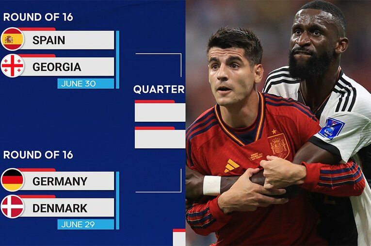 カタールW杯でのスペインvsドイツ。この一戦はドローだったが、EURO準々決勝で雌雄を決することになるか ／ photograph by Anadolu/Getty Images,Kazuo Fukuchi/JMPA