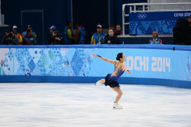 【五輪フィギュアの魔物】ソチ五輪での浅田真央（写真は右に続きます）　©Asami Enomoto/JMPA