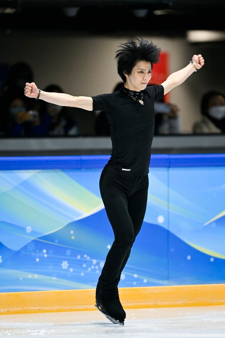 2月18日の練習では9曲の演技を披露。最後に『SEIMEI』がスタートし、場内からは歓声も　©Asami Enomoto/JMPA