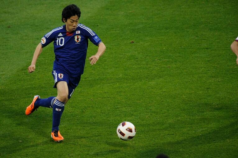 日本代表の10番を背負った香川真司　©Takuya Sugiyama