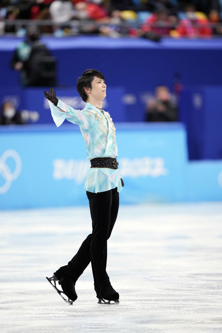 北京五輪フリー『天と地と』、演技終了直後　©Sunao Noto/JMPA