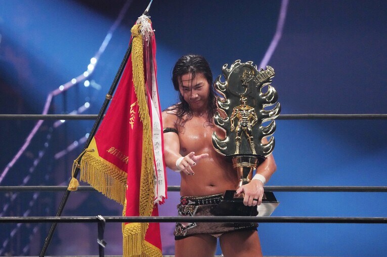 優勝した竹下幸之介　©Essei Hara