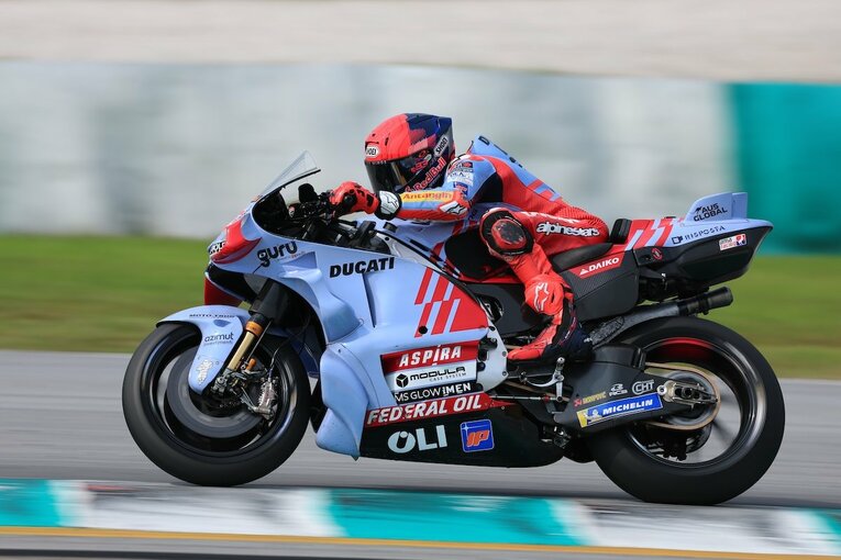23年型ドゥカティで周回を重ねるマルク・マルケス　©Satoshi Endo