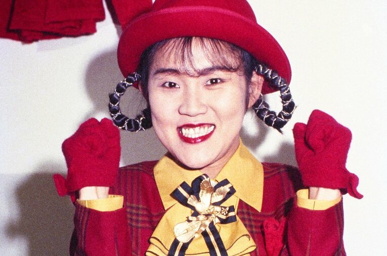 今年、M-1の審査員に抜擢された山田邦子。写真は人気絶頂の1988年撮影 ／ photograph by KYODO