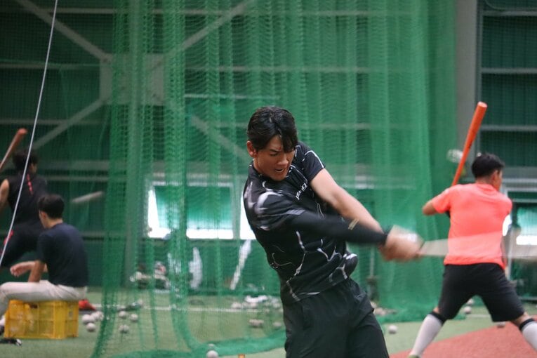 山田健太（立教大4年）の練習風景　©Genki Taguchi
