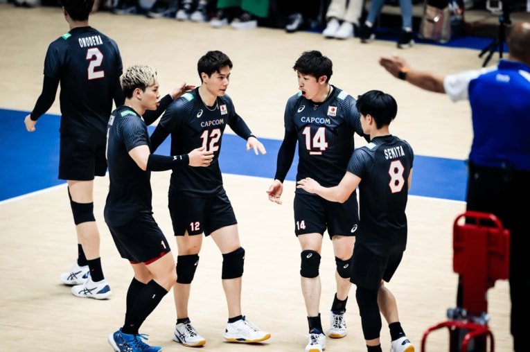 ネーションズリーグ フランス戦　©︎FIVB