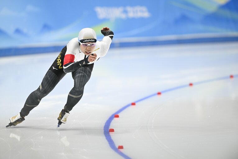 前回王者として臨んだ500mでは、17位に終わった小平奈緒　©︎Asami Enomoto/JMPA