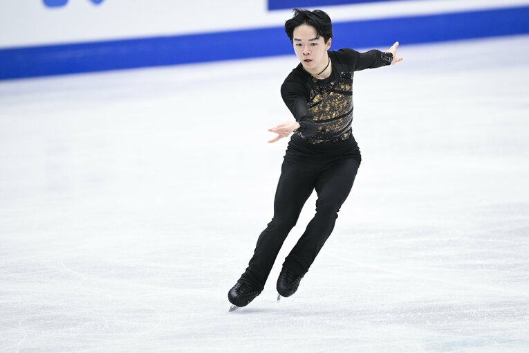 2022年世界選手権銀メダルの鍵山優真　©︎Asami Enomoto