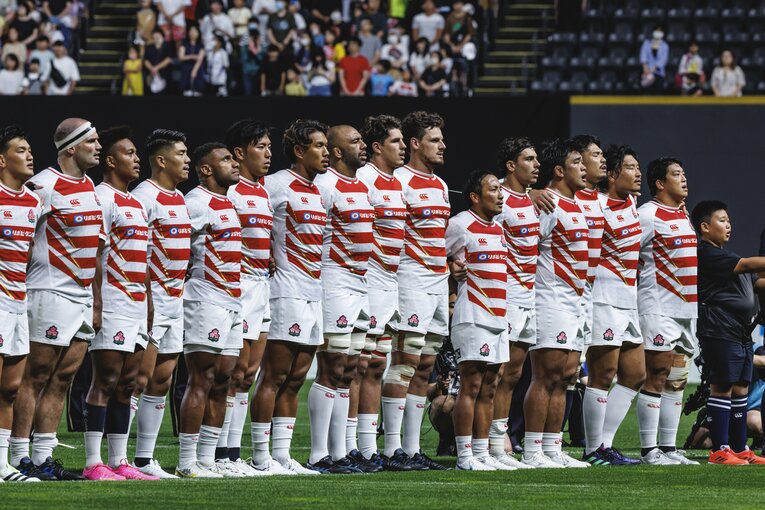 サモア戦に臨むラグビー日本代表　©︎Kiichi Matsumoto