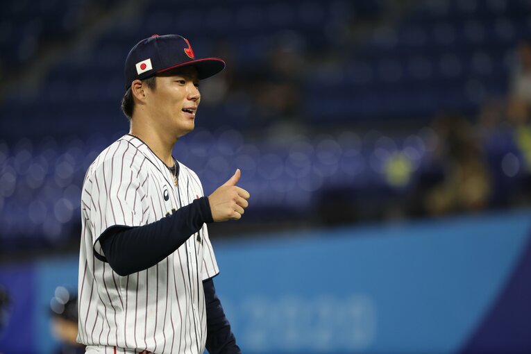 東京五輪で金メダルに貢献した山本由伸　©︎JMPA