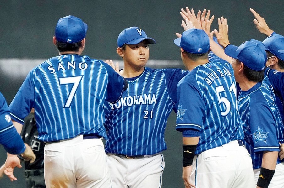 ノーヒッター今永昇太のフリーズ&ロジック。<Number Web> photograph by KYODO