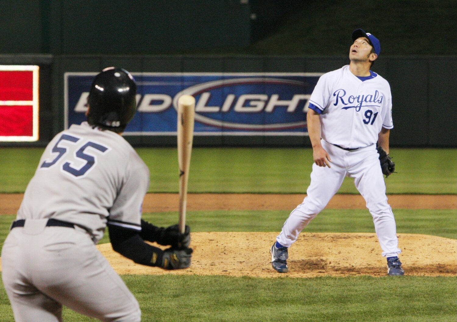 メジャー“復帰戦”で松井秀喜と対戦した ©JIJI PRESS