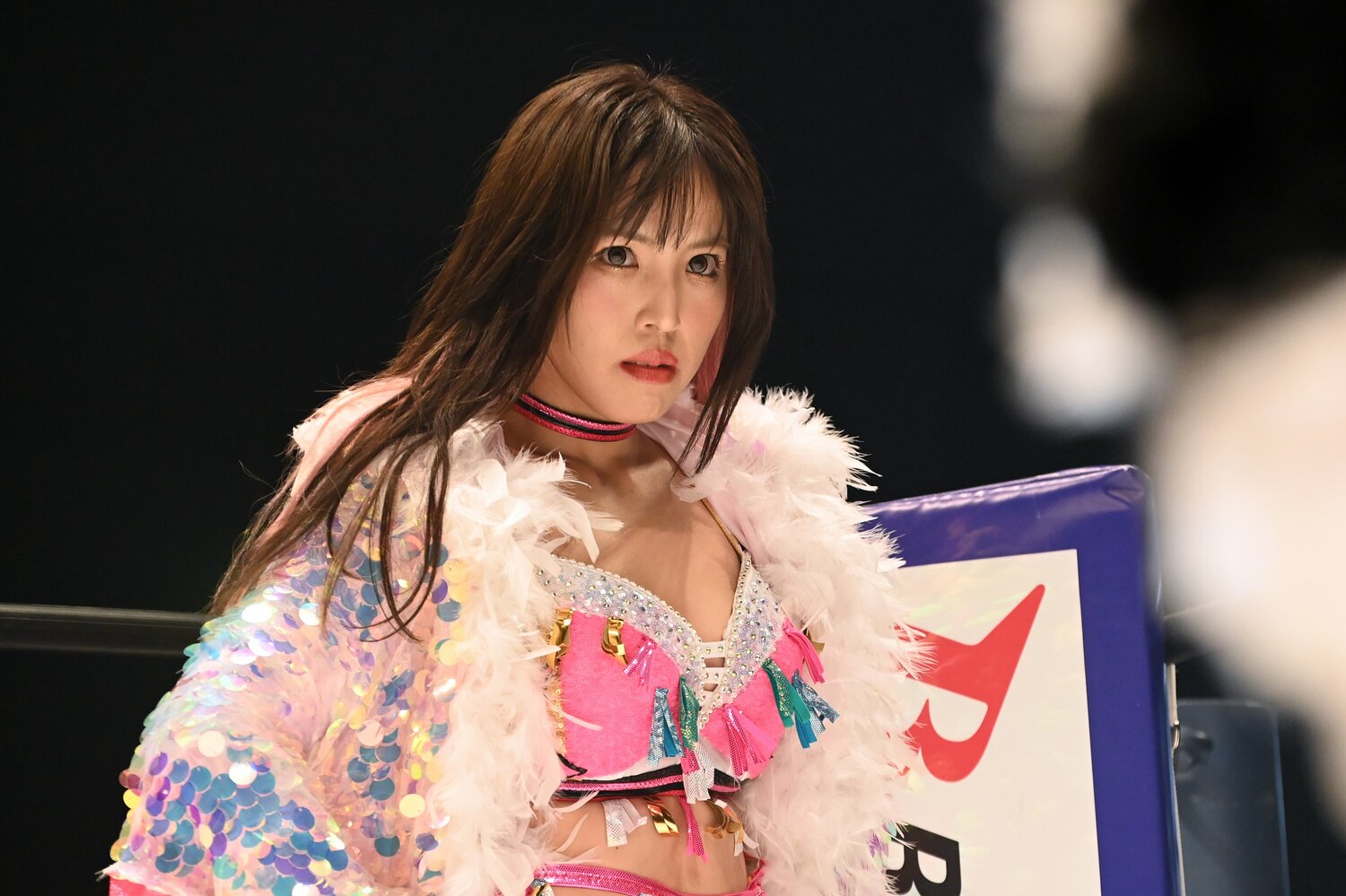 白いベルトに挑んだ白川未奈（クリックすると「この記事の写真」に飛びます。流血等の写真を含みますのでご注意ください）