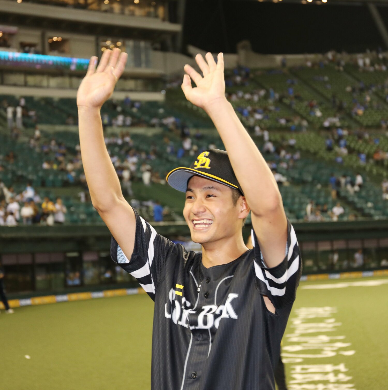 プロ初勝利（2018年）の大竹。現在より細い体躯がうかがえる ©JIJI PRESS