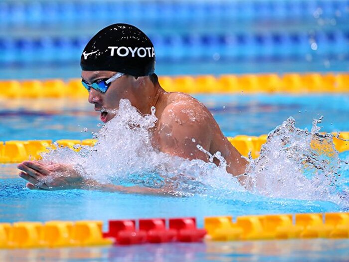 競泳界のホープが日本選手権初V。渡辺一平「世界記録更新」へ着々。<Number Web> photograph by AFLO