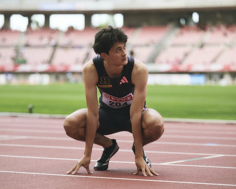 【慶大時代】端正なマスクにファンも多い　©Yuki Suenaga