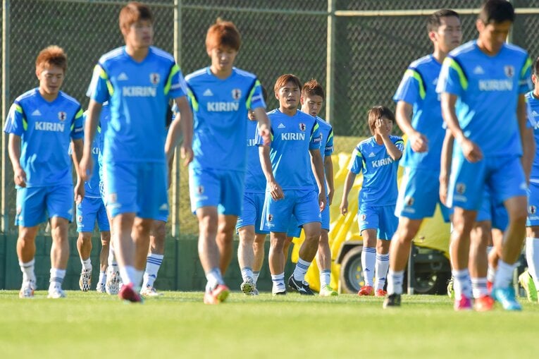 2014年ブラジルW杯（練習風景）©︎JMPA