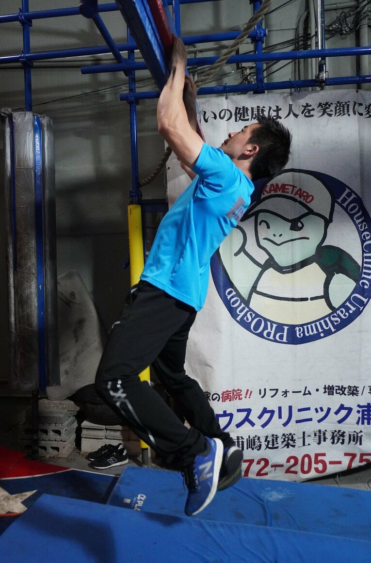 「亀パ」でのトレーニング風景　©NumberWeb