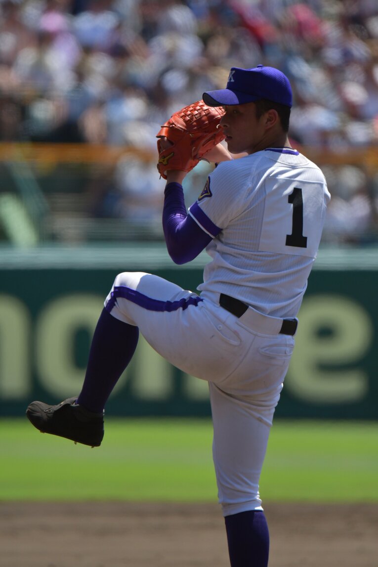 2018年夏の甲子園の吉田輝星。弟・大輝とは7歳違い　©Hideki Sugiyama