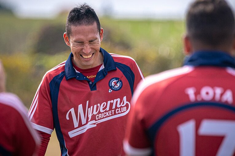 現在は「ワイヴァーンズクリケットクラブ」でプレーしている木村 ／ photograph by Takuya Sugiyama